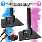 Pack GENDER REVEAL 2 Canons à poudre colorée jet de 8m | Location SONO77 Marne-la-Vallée