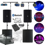 Pack micro sono + lumière 200 personnes 2000W avec table de mixage bluetooth | Location SONO77 Marne-la-Vallée