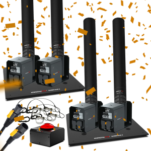 Pack HALLOWEEN 4 Canons à confettis "rectangulaires" jet de 6m | Location SONO77 Marne-la-Vallée