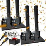 Pack HALLOWEEN 4 Canons à confettis "rectangulaires" jet de 6m | Location SONO77 Marne-la-Vallée