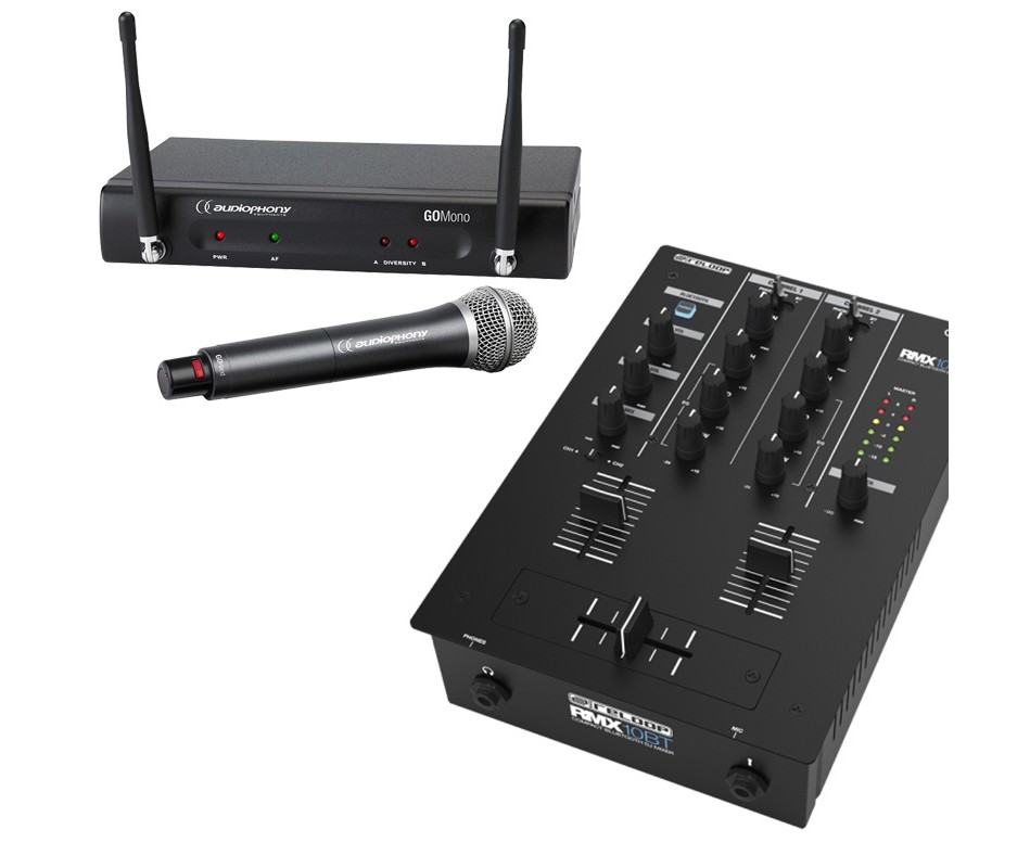 Pack Micro + Table de mixage Bluetooth, Micros