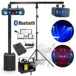 Pack sono + lumière 80 personnes 400W BLUETOOTH | Location SONO77 Marne-la-Vallée