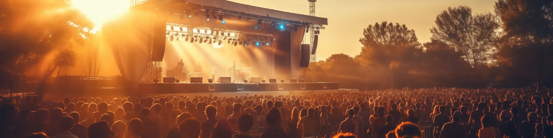 Public regardant un concert lors d'un festival